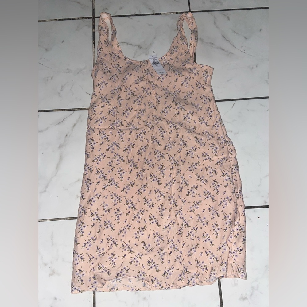 Baby pink floral dress